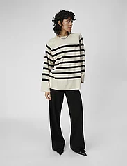 Object - OBJESTER LS KNIT TOP NOOS - sweaters - sandshell - 6