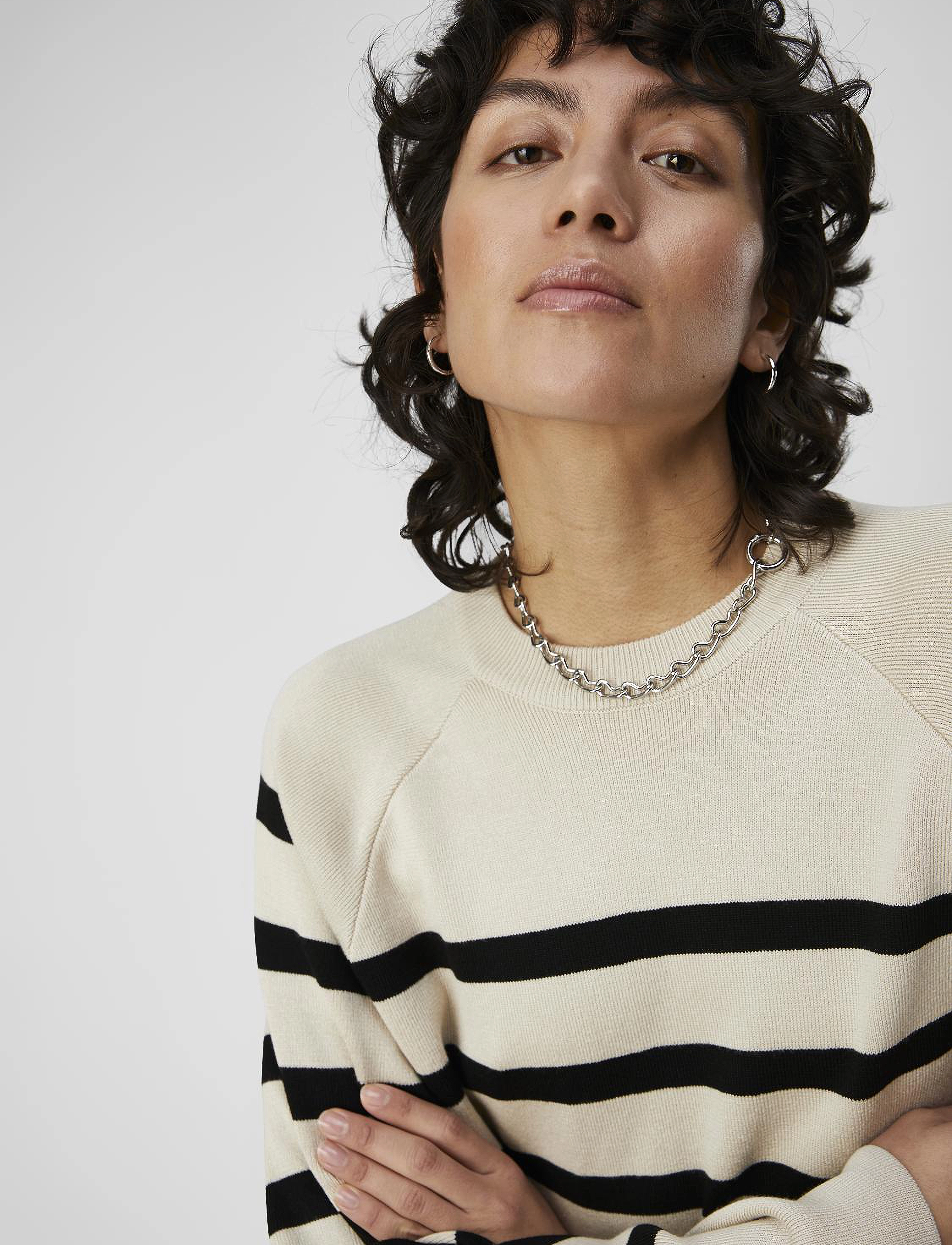 Object - OBJESTER LS KNIT TOP NOOS - pullover - sandshell - 5