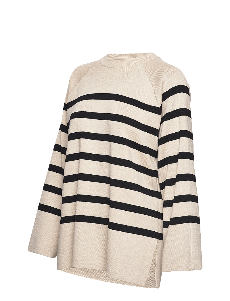 Object - OBJESTER LS KNIT TOP NOOS - pullover - sandshell - 3