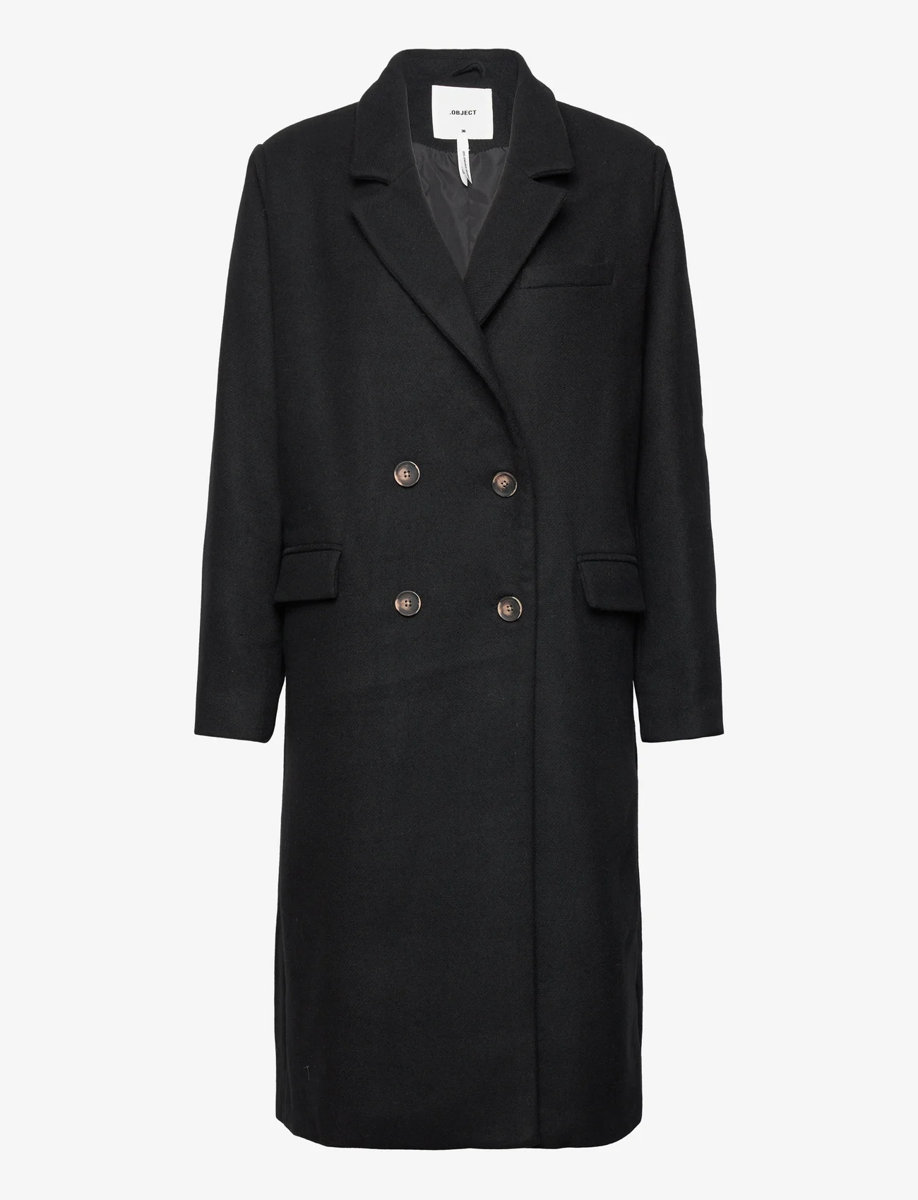 Object - OBJBLAZA COAT 123 - winter coats - black - 0