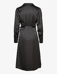 Object - OBJSATEEN TANIA LS WRAP DRESS A DIV - shirt dresses - black - 1