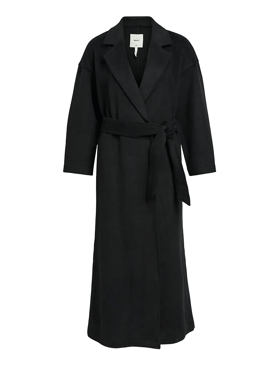 Object - OBJCLARA OVERSIZE COAT A REP - mäntel - black - 1
