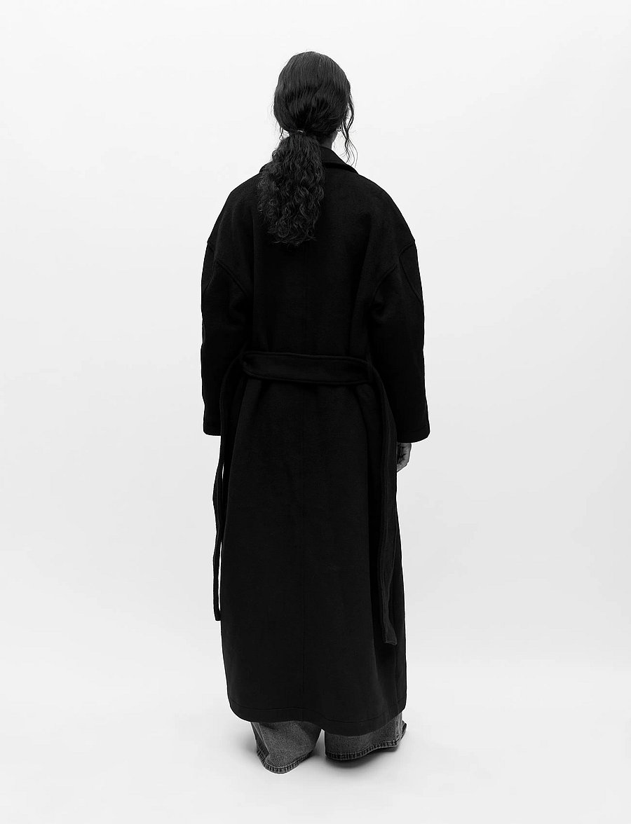 Object - OBJCLARA OVERSIZE COAT A REP - mäntel - black - 3