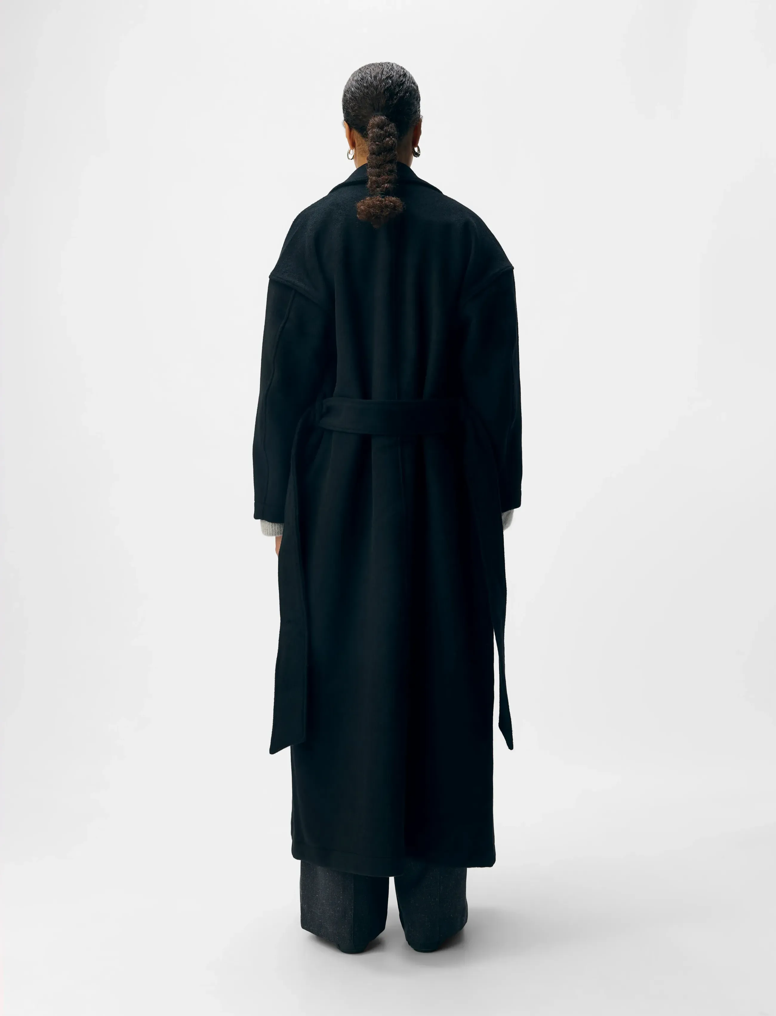 Object - OBJCLARA OVERSIZE COAT A REP - wintermäntel - black - 3