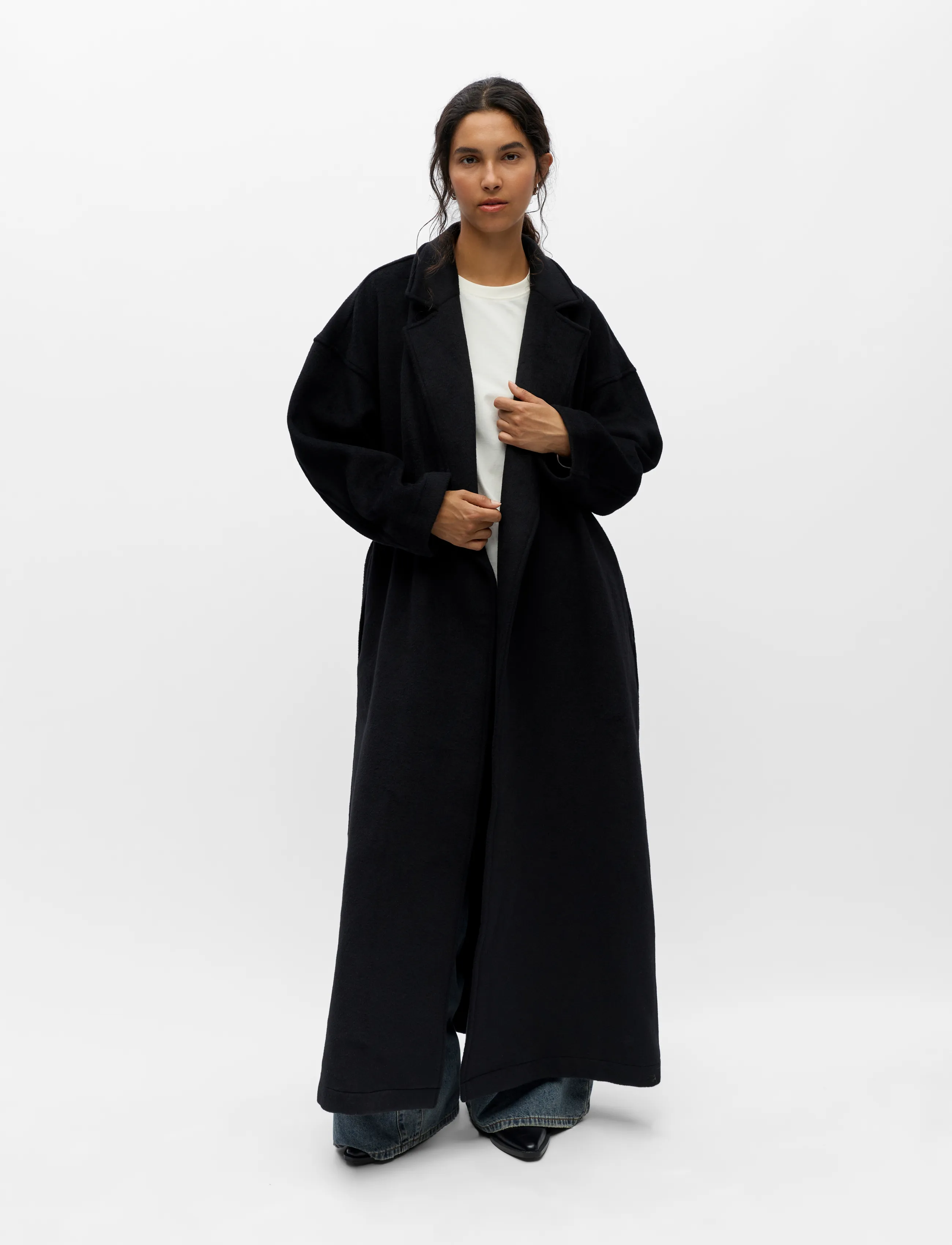 Object - OBJCLARA OVERSIZE COAT A REP - coats - black - 4