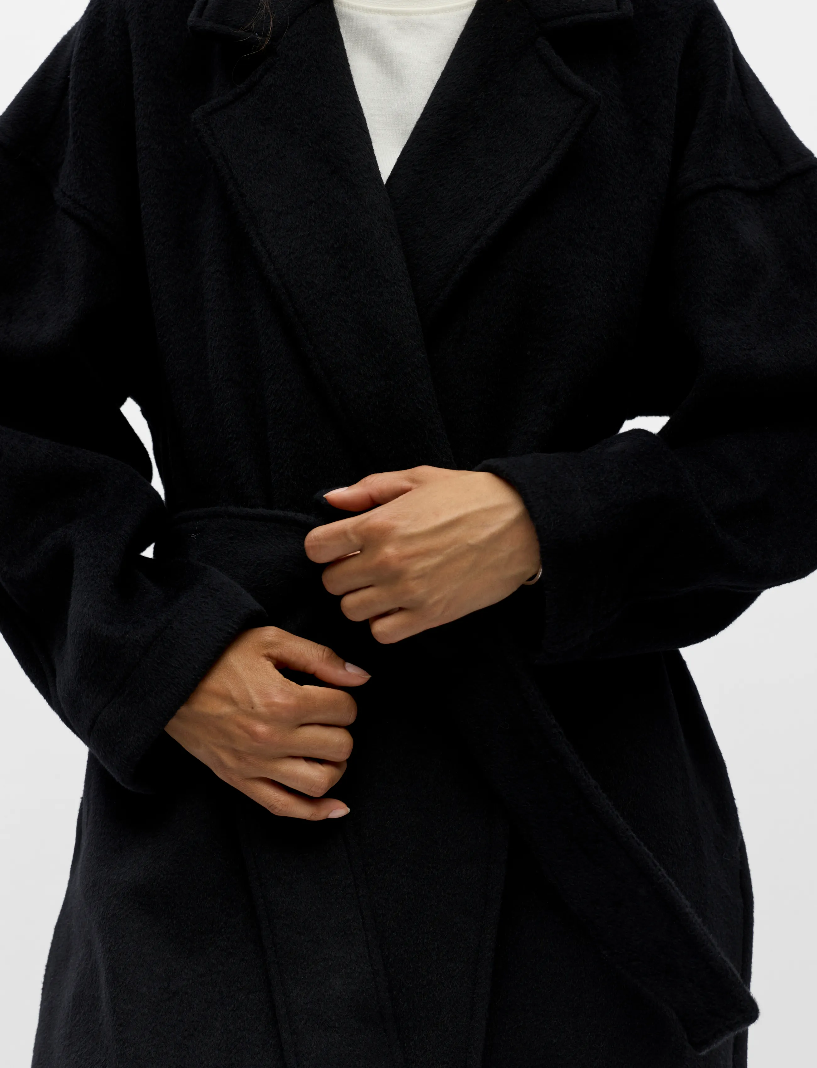 Object - OBJCLARA OVERSIZE COAT A REP - coats - black - 5