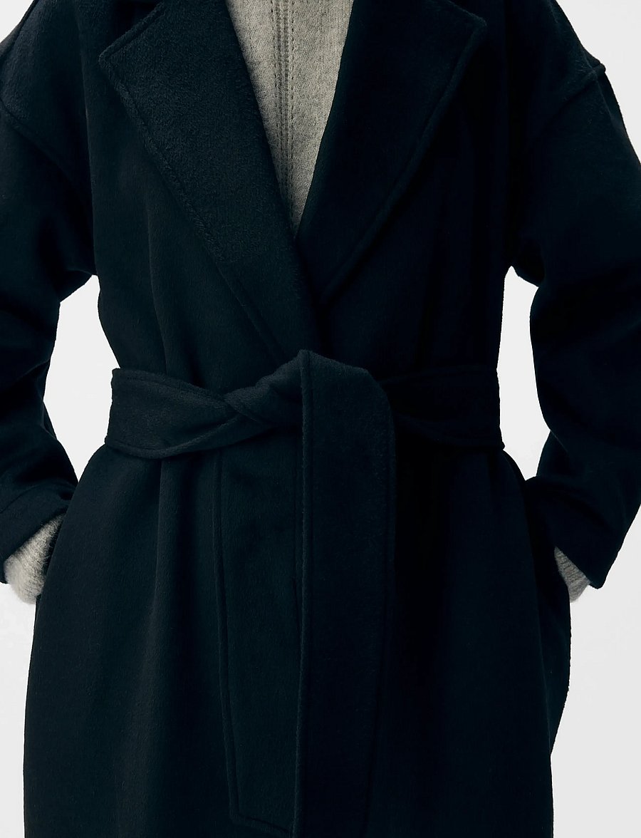 Object - OBJCLARA OVERSIZE COAT A REP - mäntel - black - 5