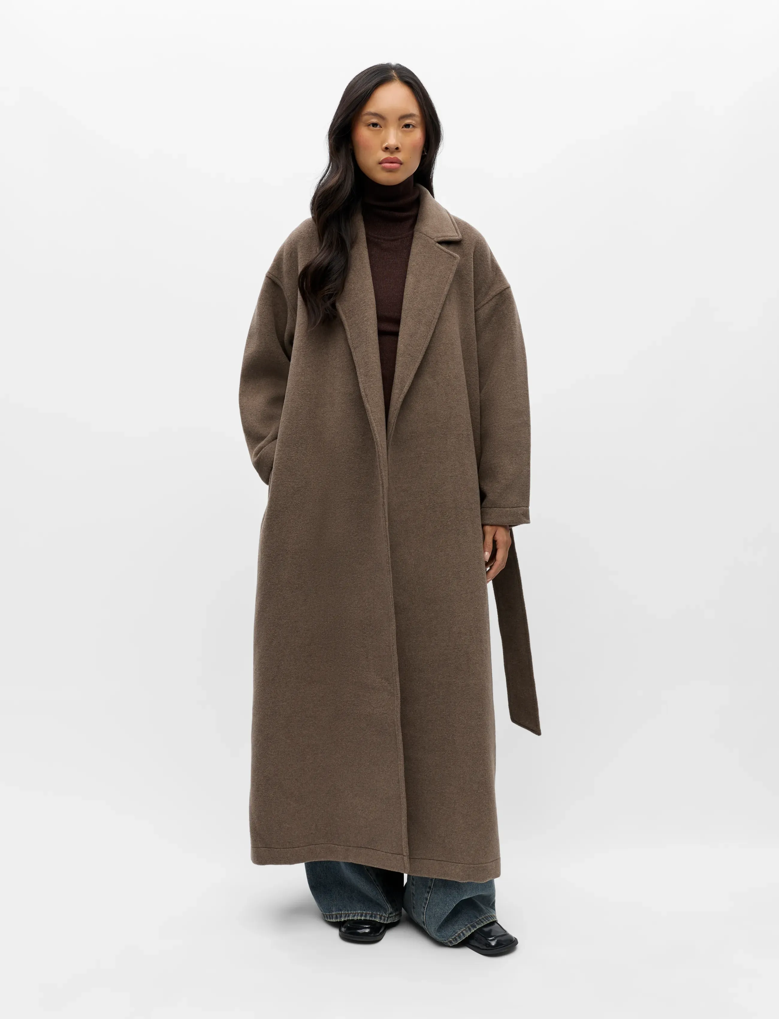 Object OBJCLARA OVERSIZE COAT A REP - Object - MOREL / brown