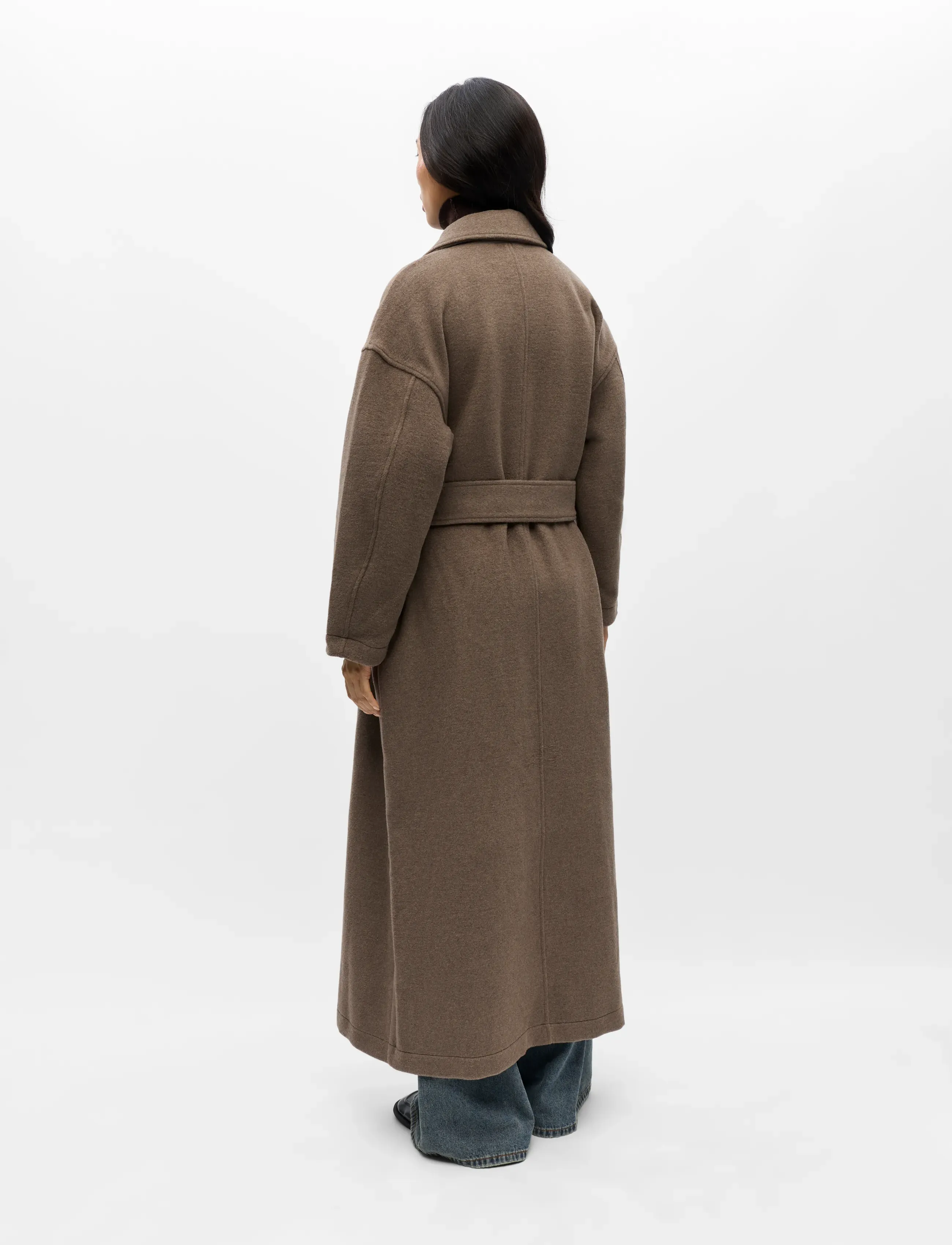 Object - OBJCLARA OVERSIZE COAT A REP - mantlid - morel - 2