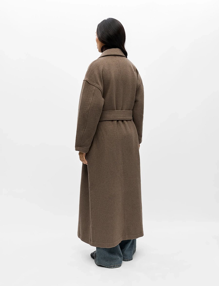 Object - OBJCLARA OVERSIZE COAT A REP - mantlid - morel - 2