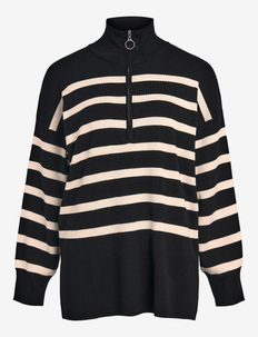 OBJESTER L/S KNIT ZIP PULLOVER NOOS, Object