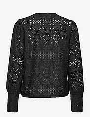 Object - OBJFEODORA L/S TOP NOOS - long-sleeved blouses - black - 1