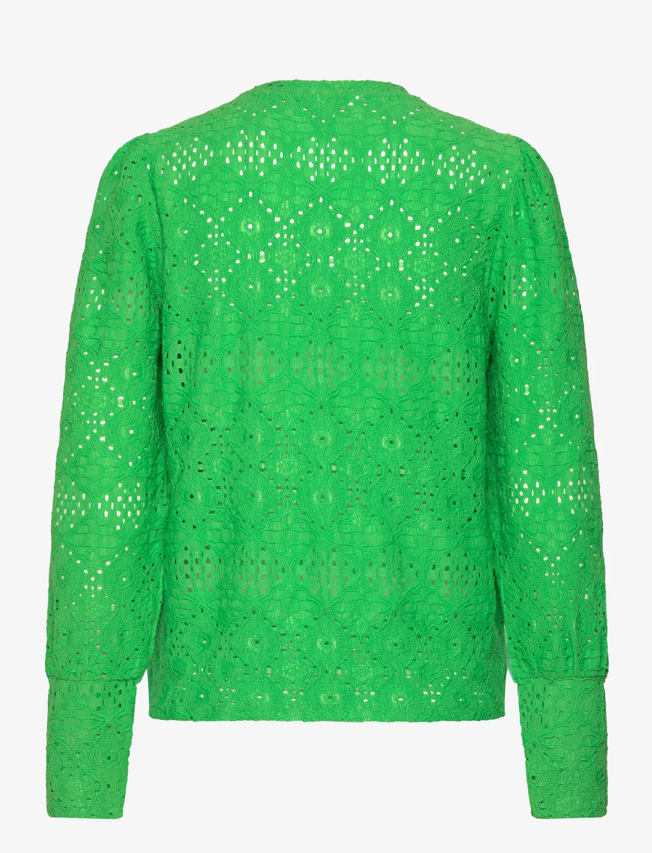 Object - OBJFEODORA L/S TOP NOOS - long-sleeved blouses - vibrant green - 1