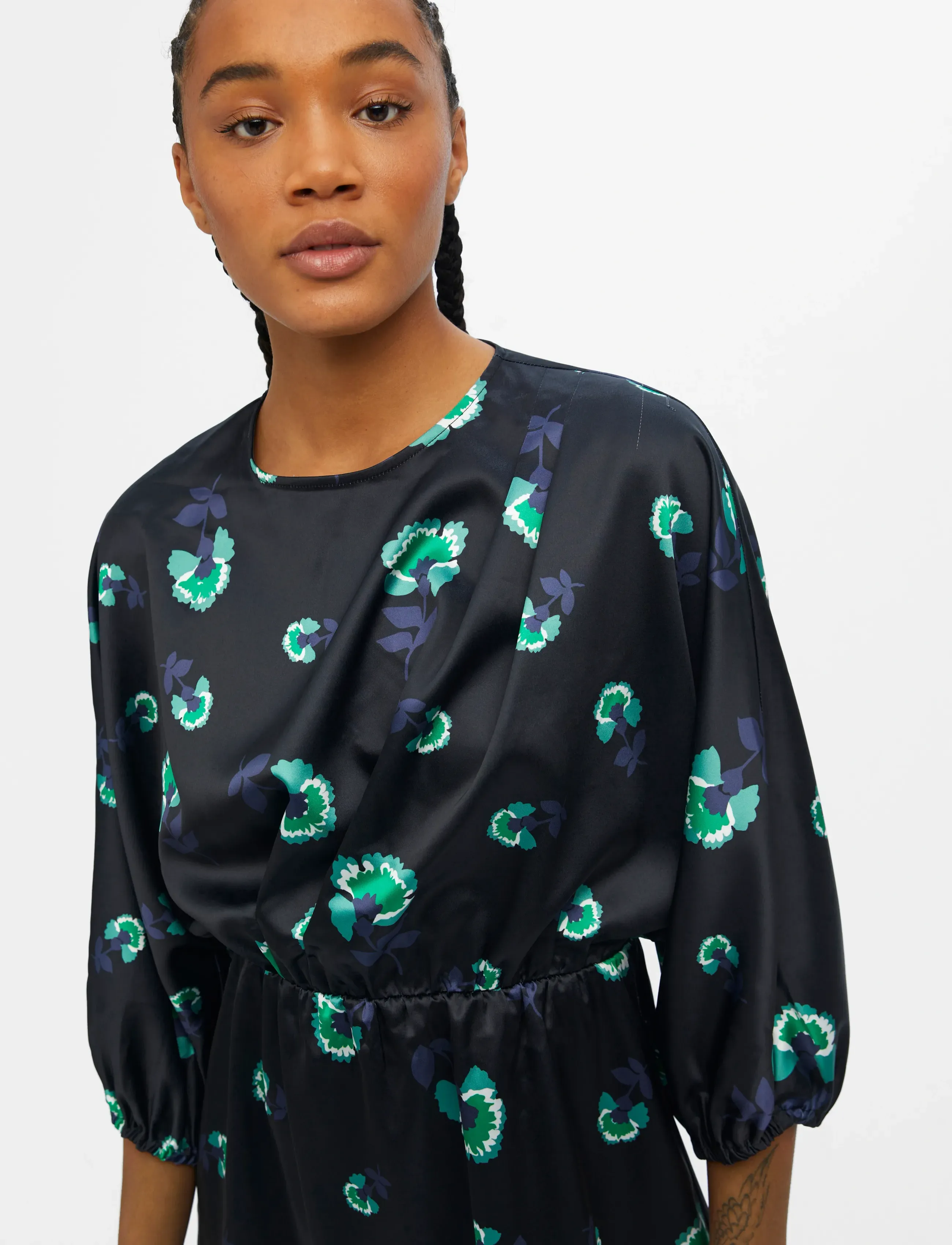 Object - OBJAGAFIA 3/4 DRESS 125 - festklänningar - black - 4