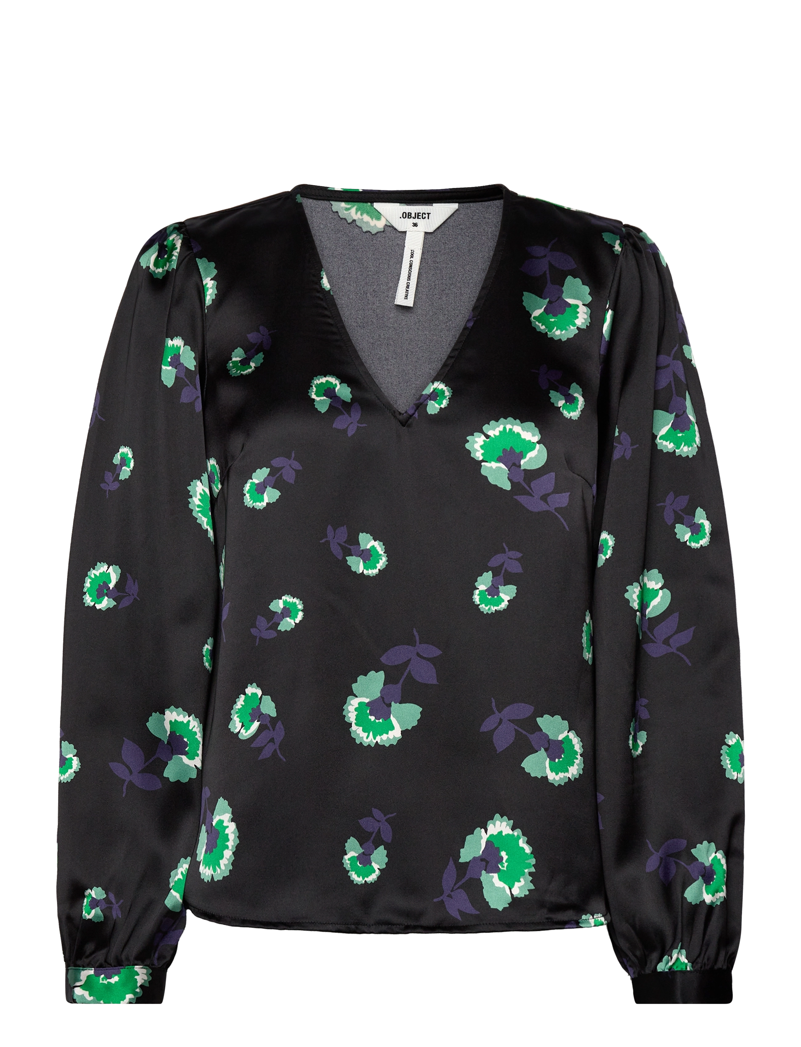 OBJECT Objagafia L/S Oberteil 125 Schwarz - 34 - Damen