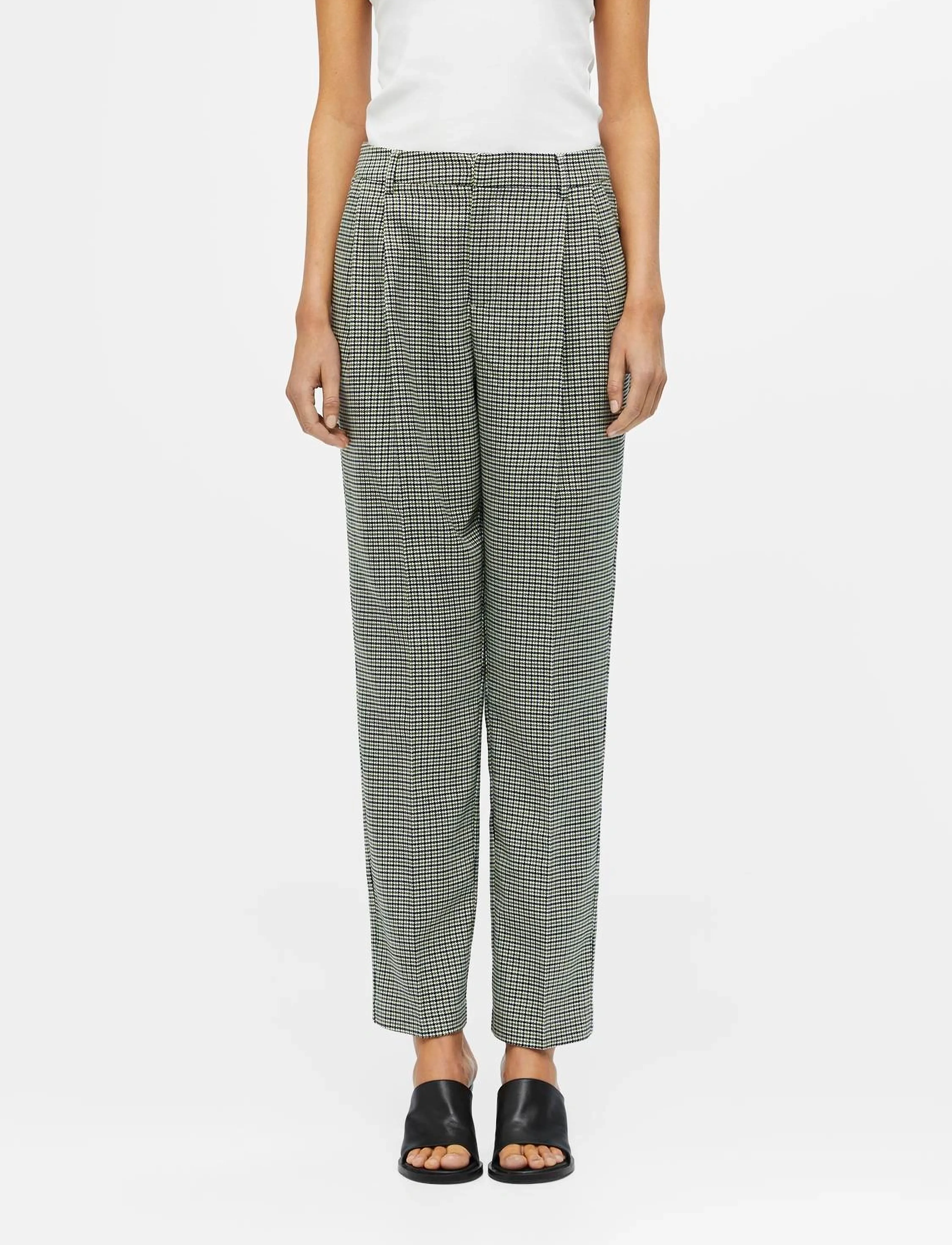 Object OBJKELLY MW PANTS 125 - Püksid - SANDSHELL / grey