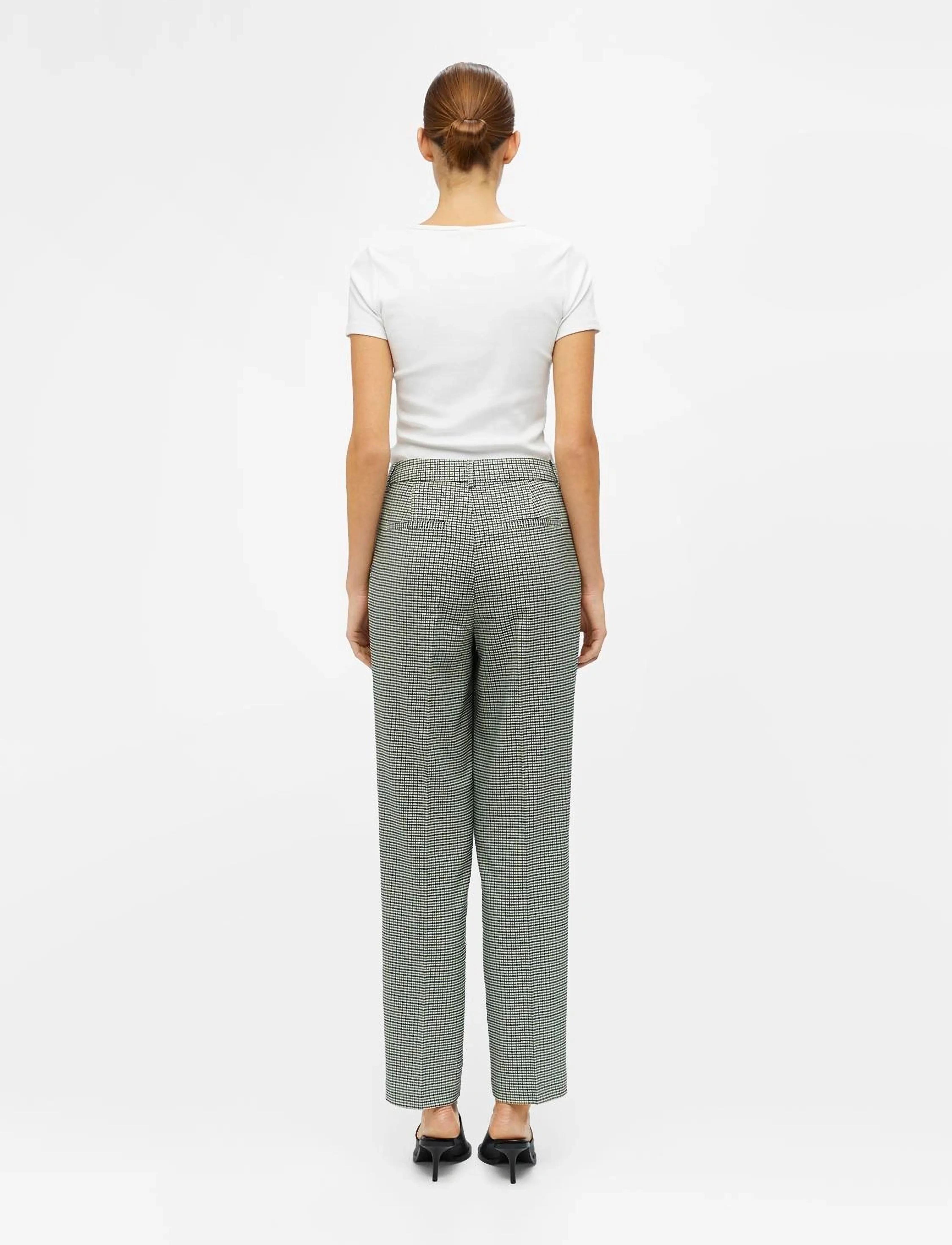 Object - OBJKELLY MW PANTS 125 - straight leg trousers - sandshell - 3