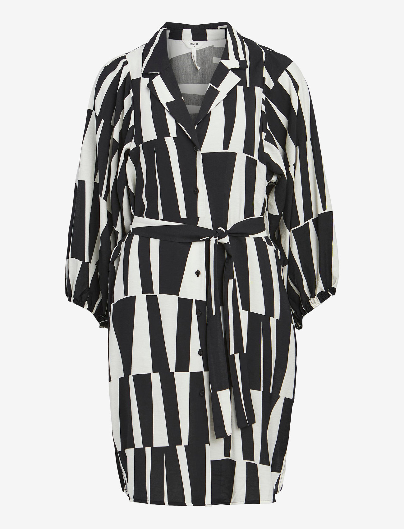 Object - OBJTARO 3/4 DRESS 126 - särkkleidid - black - 0