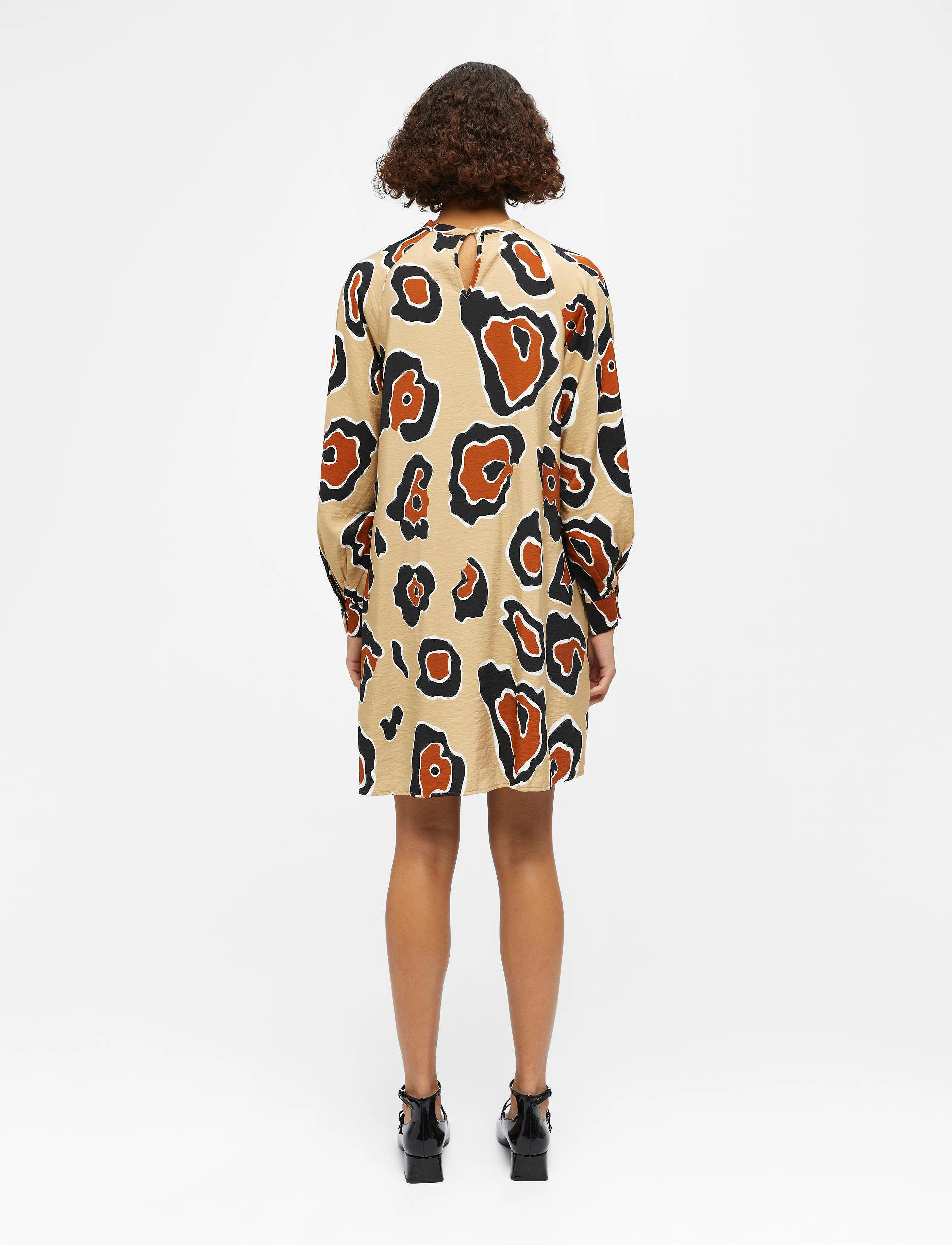 Object - OBJJACIRA L/S SHORT DRESS 126 - korte kjoler - humus - 2
