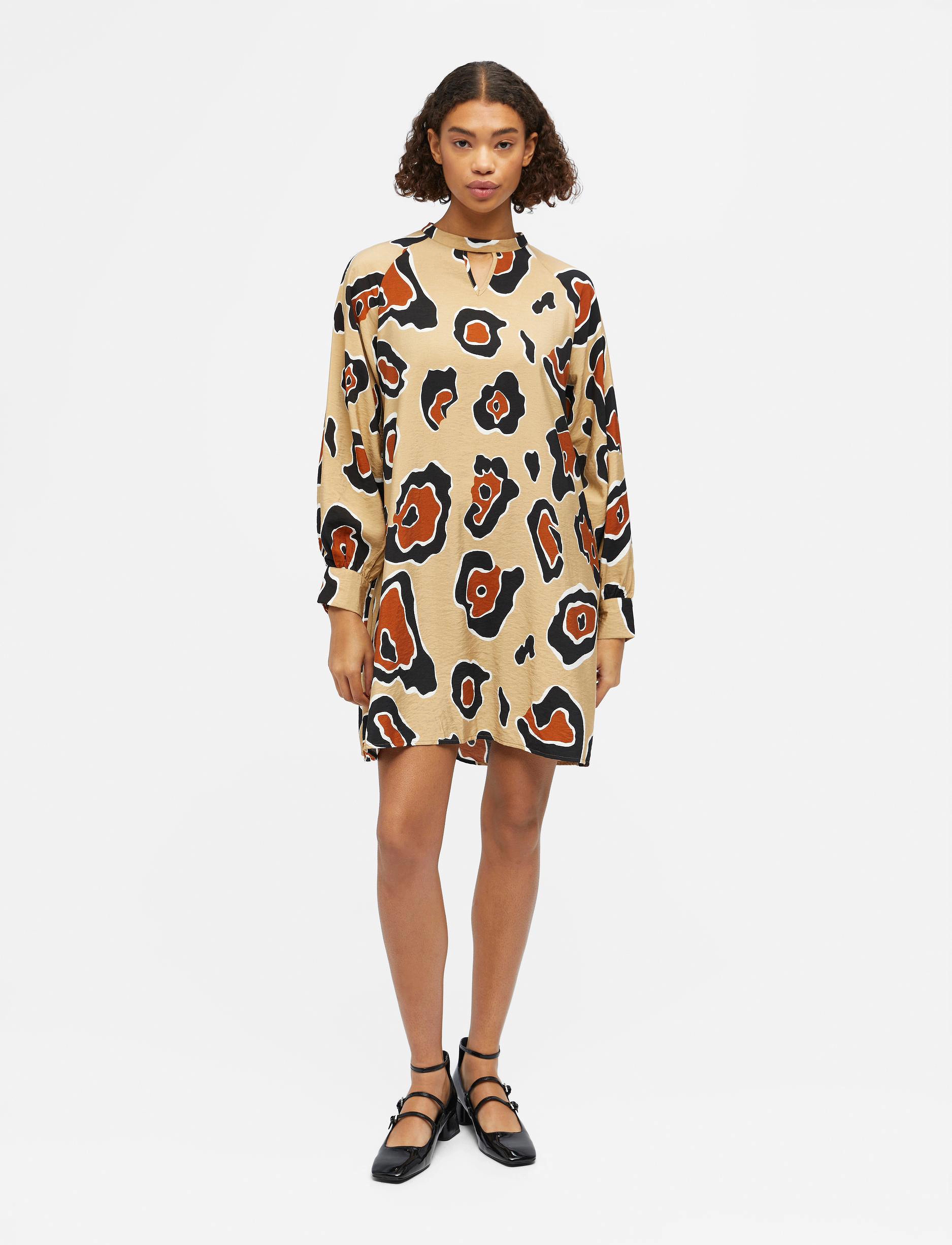Object - OBJJACIRA L/S SHORT DRESS 126 - korte kjoler - humus - 3