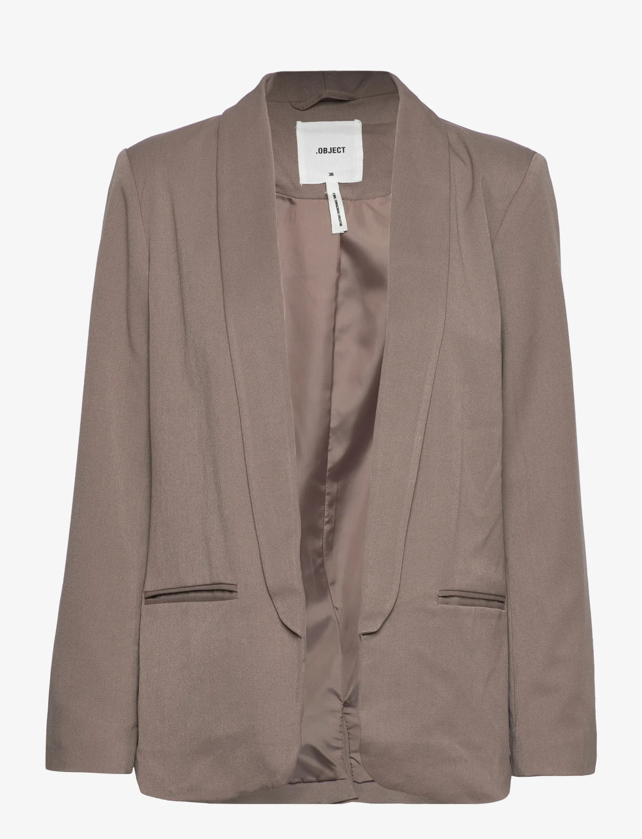 Object - OBJLISA L/S BLAZER NOOS - party wear at outlet prices - fossil - 0