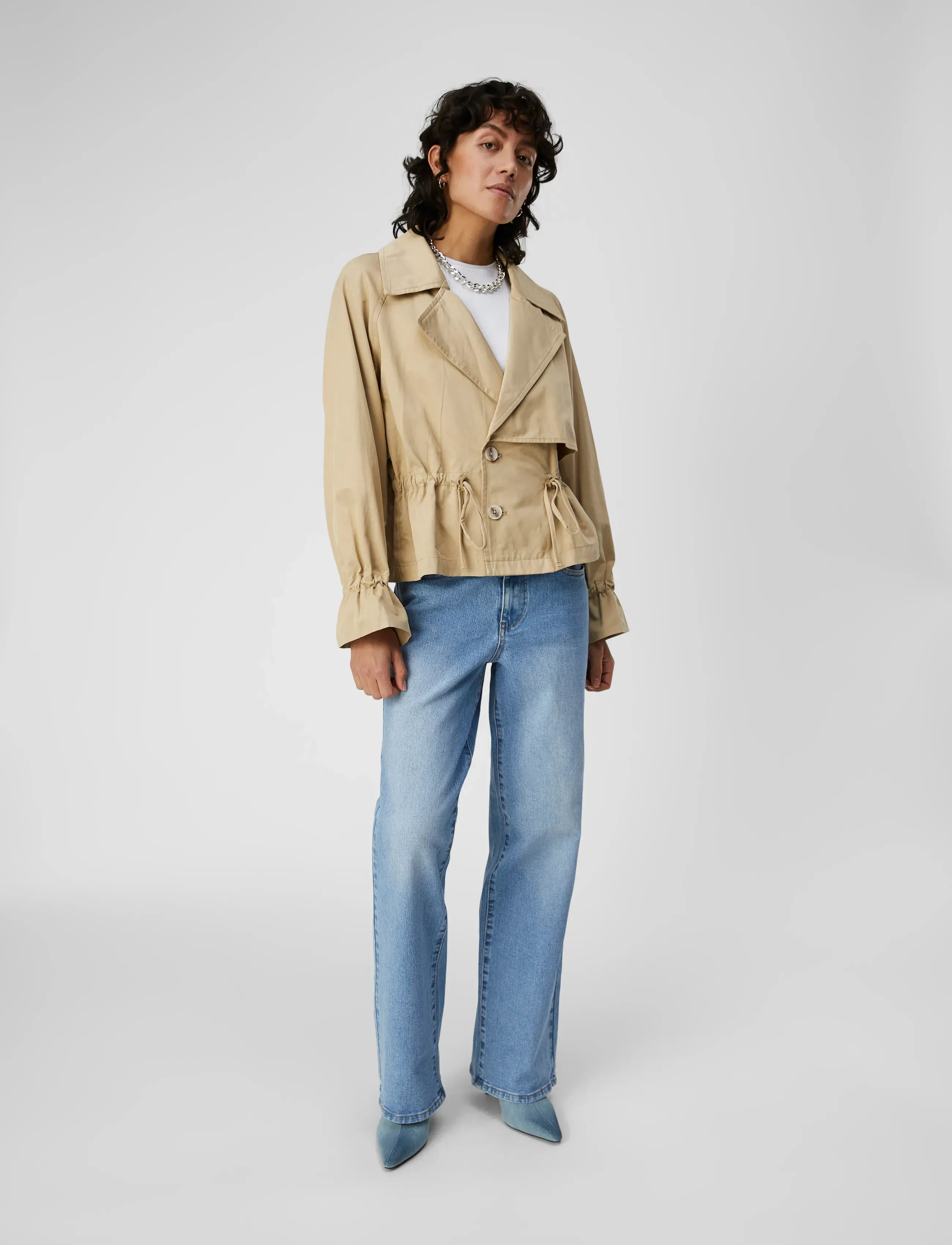 Object - OBJMAGDA L/S JACKET REP - ulkovaatteet - humus - 4