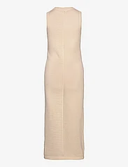 Object - OBJPALIA S/L KNIT DRESS 126 - sukienki letnie - sandshell - 1
