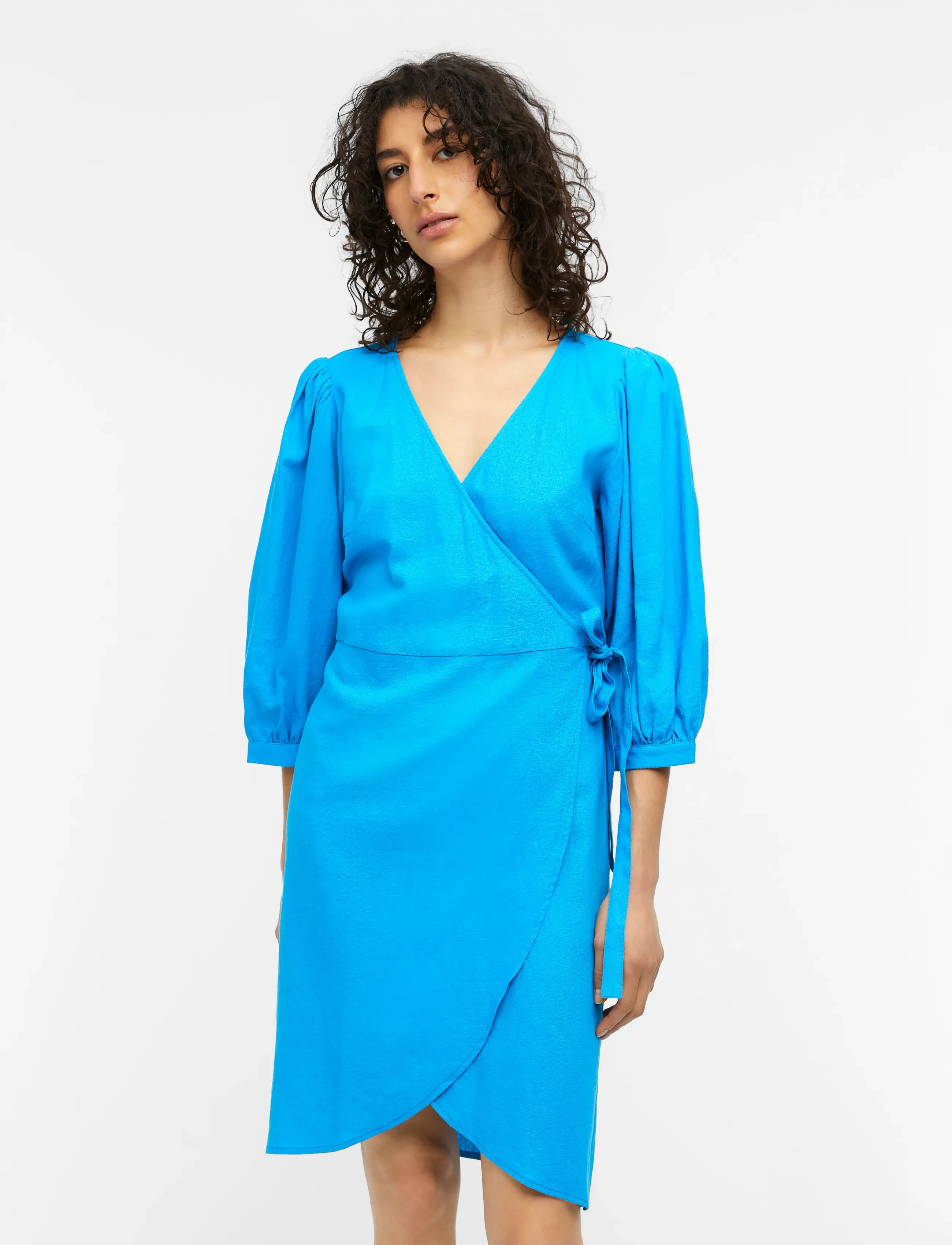 Object OBJCHRISTINA 3/4 DRESS 126 - Kjoler - SWEDISH BLUE / blue