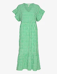 Object - OBJAZANA S/S LONG DRESS 126 - summer dresses - fern green - 0