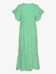 Object - OBJAZANA S/S LONG DRESS 126 - summer dresses - fern green - 1