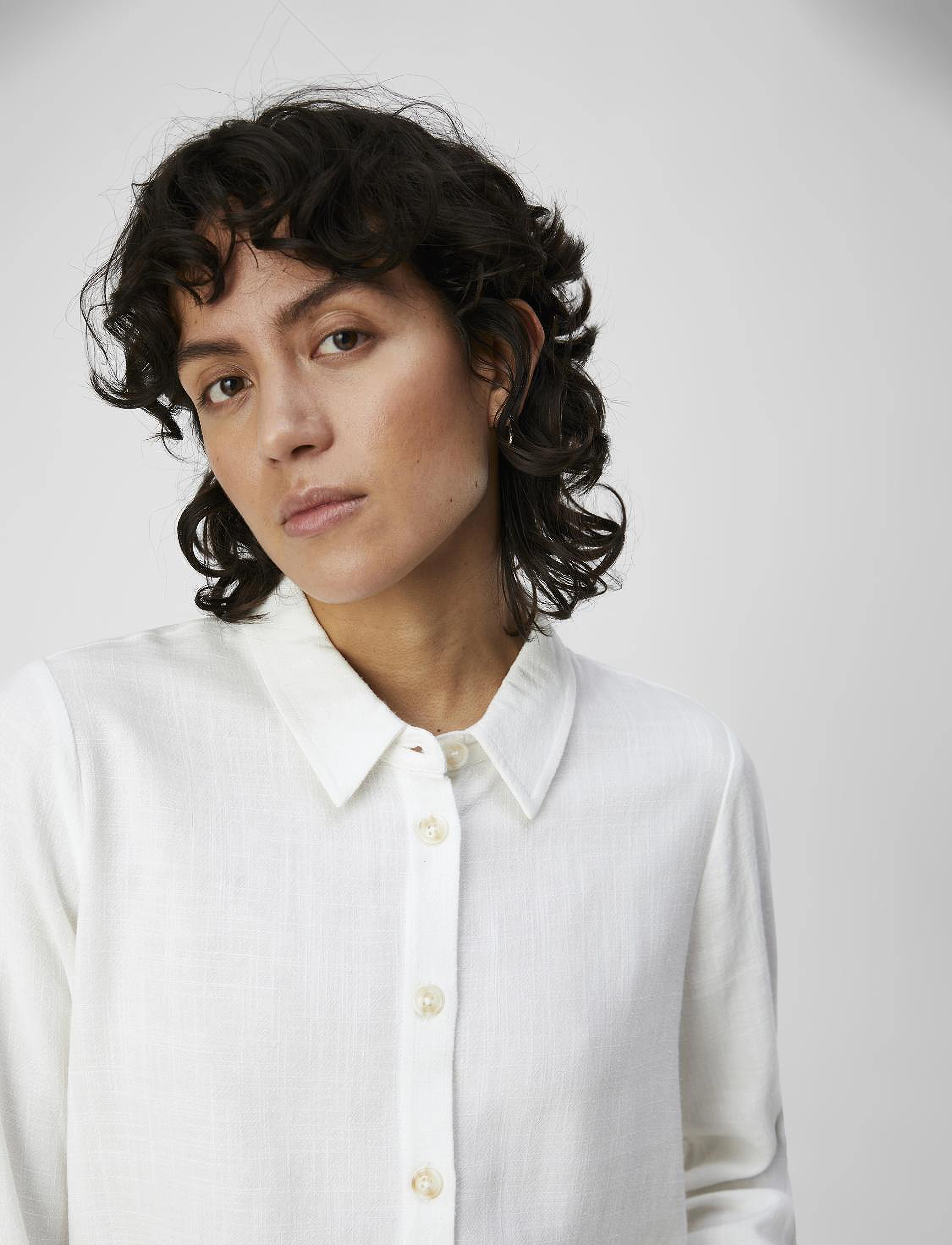Object - OBJSANNE L/S SHIRT NOOS - cloud dancer - 5