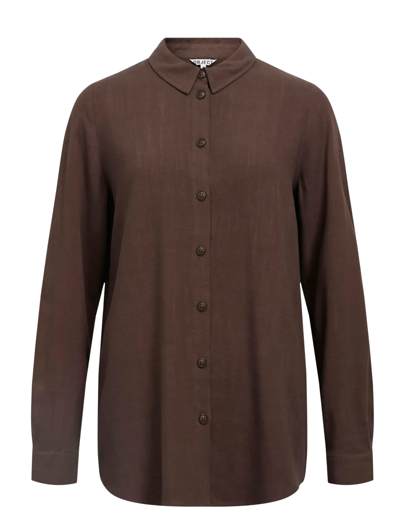 Object OBJSANNE L/S SHIRT NOOS - Skjortor - SEAL BROWN / brown