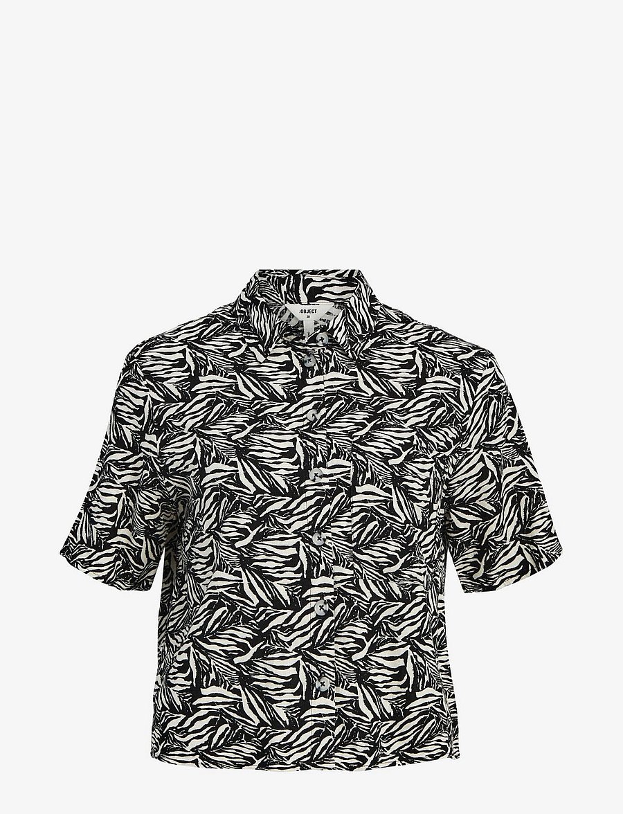 Object - OBJFRIGG 2/4 SHIRT 127 - lyhythihaiset kauluspaidat - cloud dancer - 1