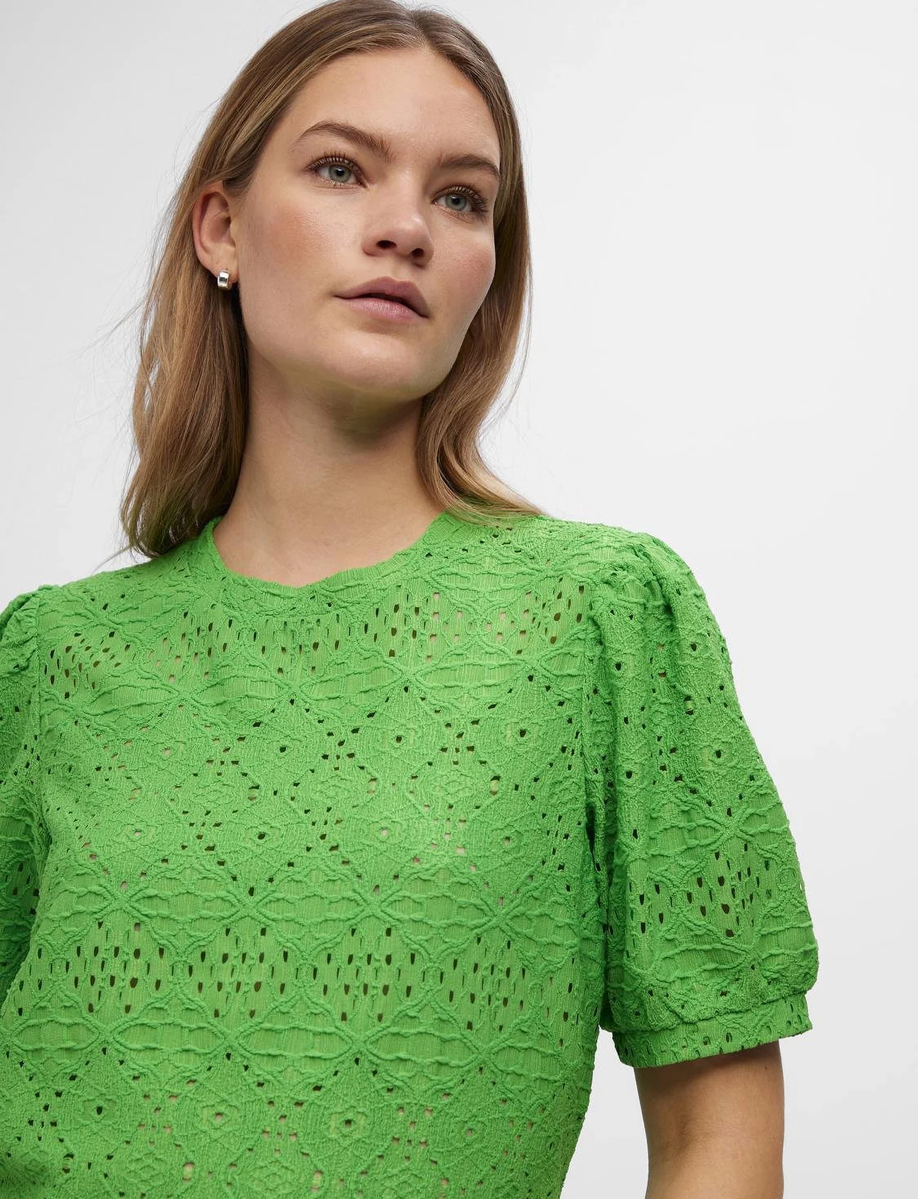 Object - OBJFEODORA S/S TOP NOOS - t-shirts - vibrant green - 1