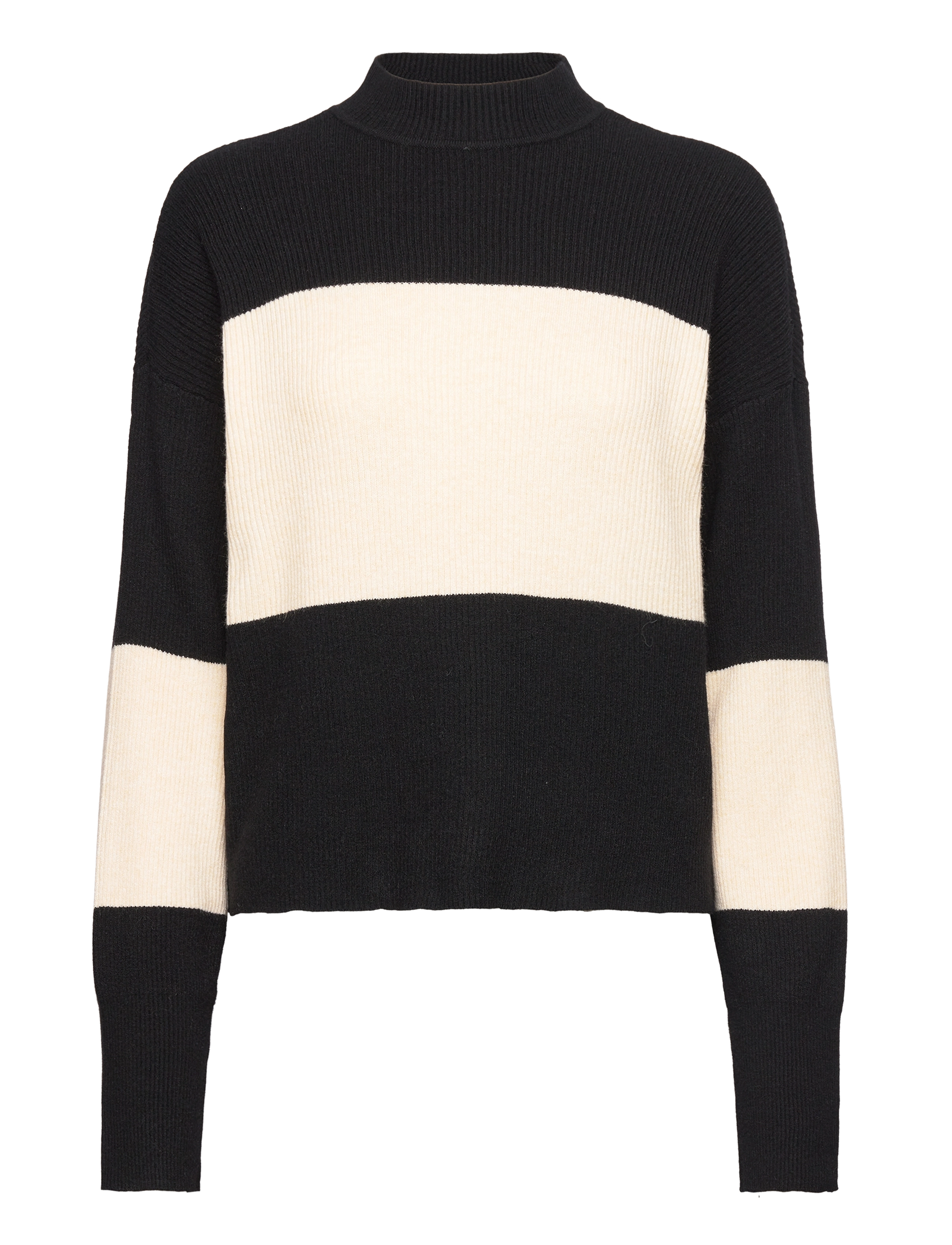 OBJECT Objbright L/S Knit Pullover Pb14 Schwarz - XS - Damen