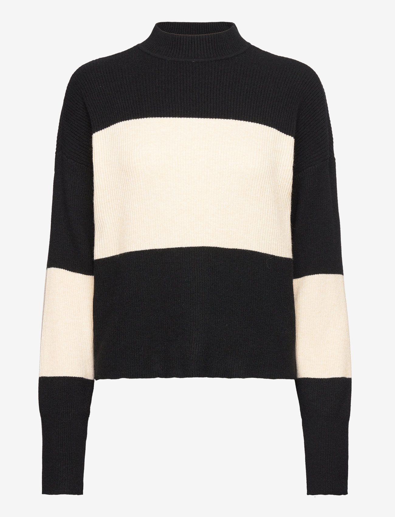 Object - OBJBRIGHT L/S KNIT PULLOVER PB14 - sviitrid - black - 1