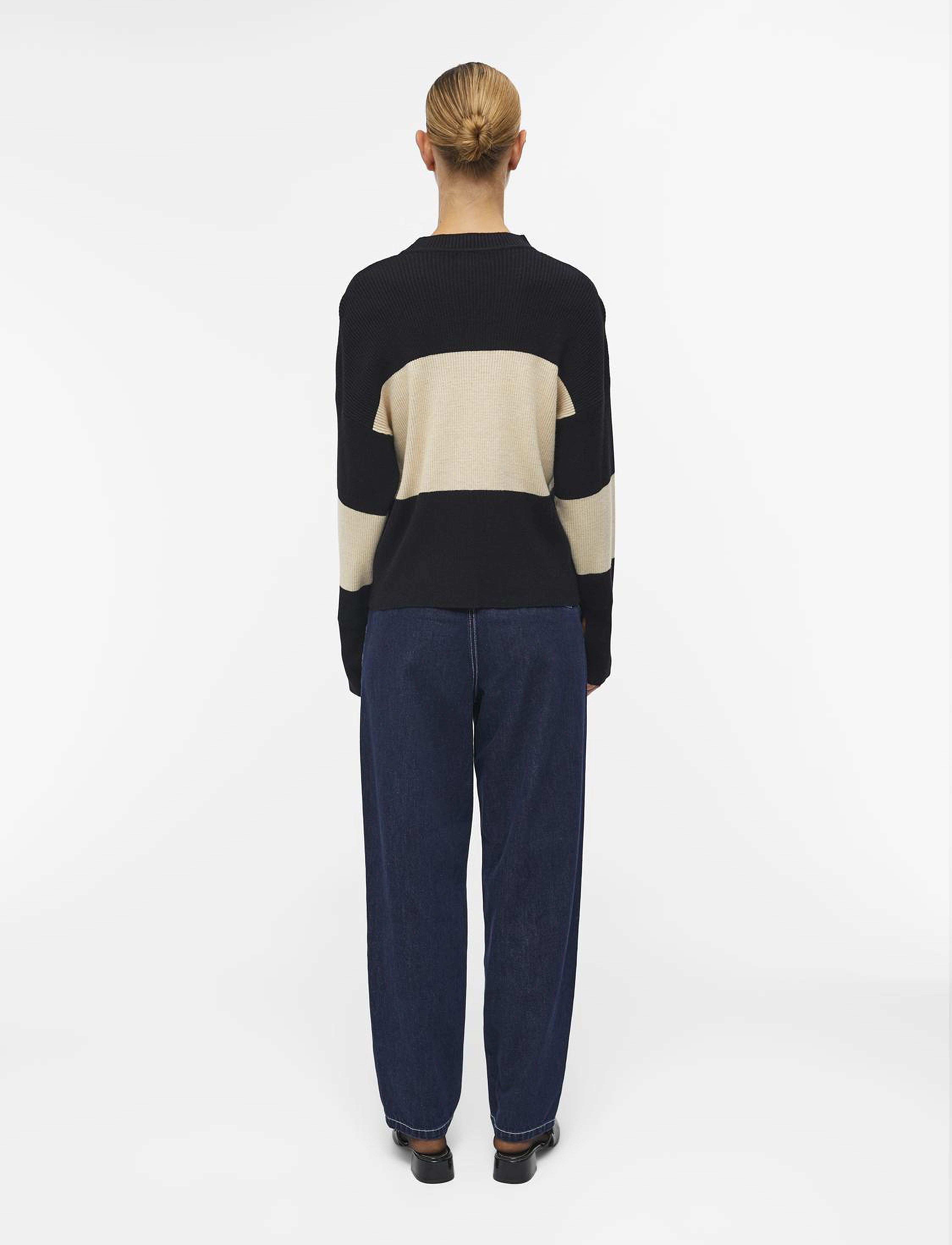 Object - OBJBRIGHT L/S KNIT PULLOVER PB14 - neulepuserot - black - 3
