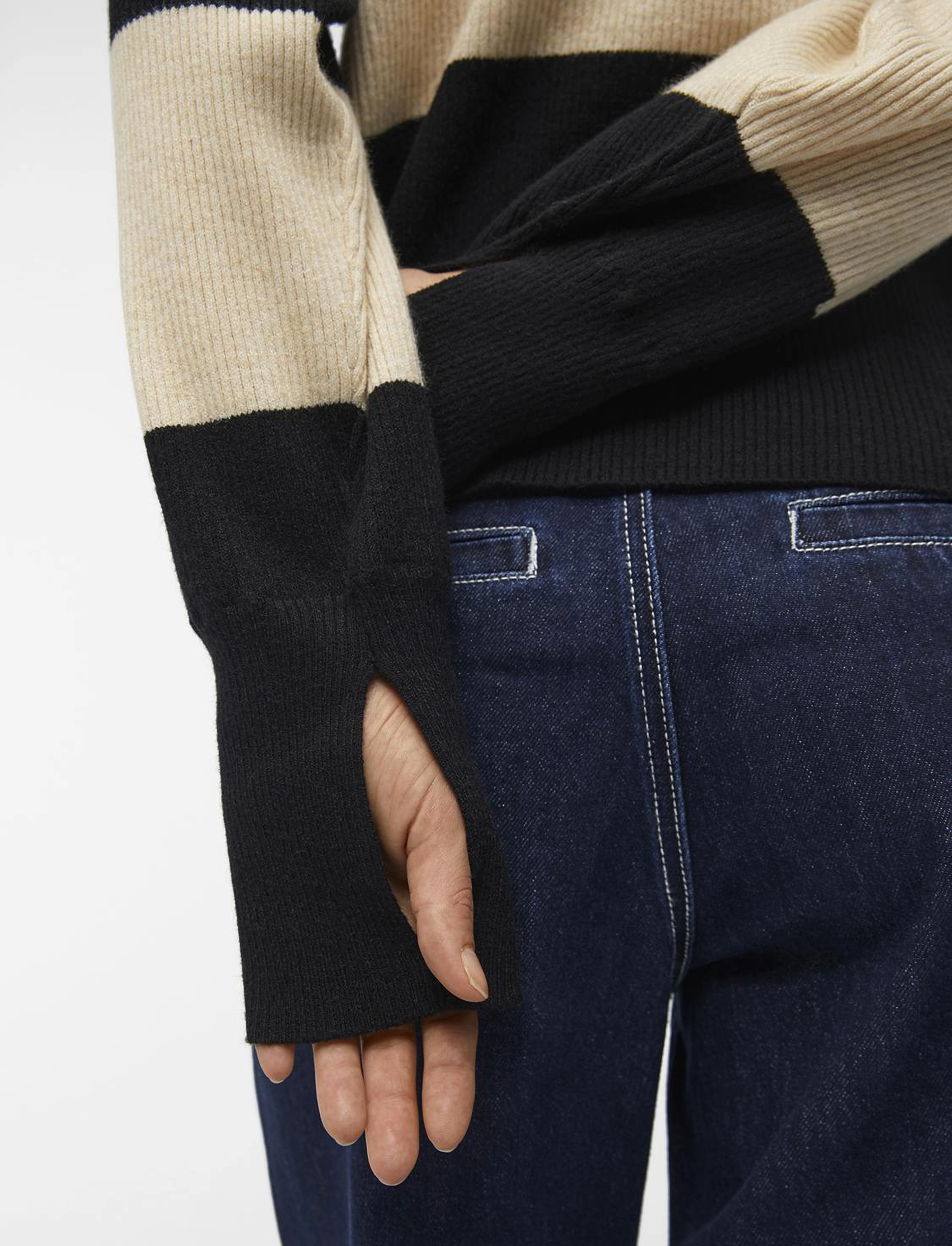 Object - OBJBRIGHT L/S KNIT PULLOVER PB14 - neulepuserot - black - 5