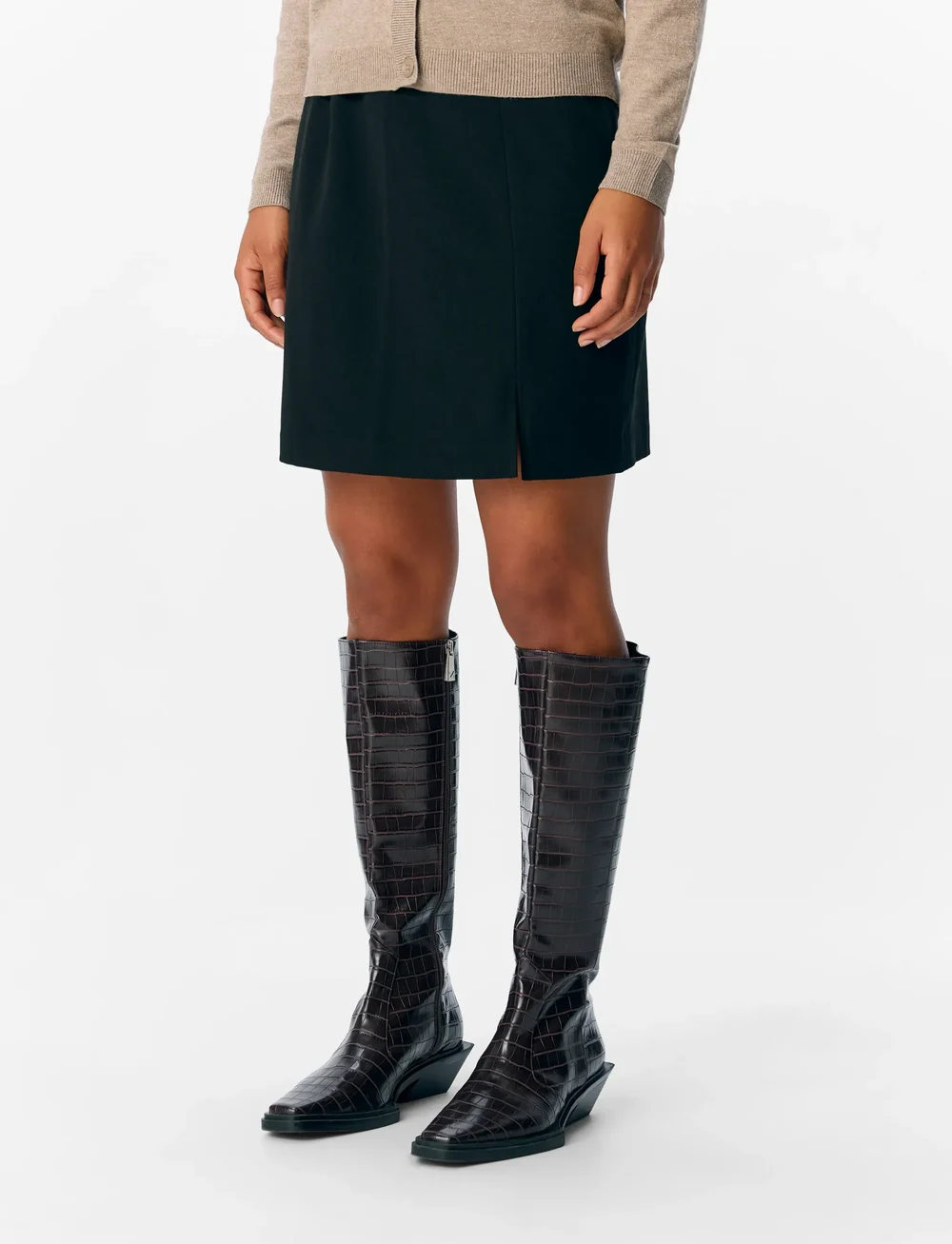 Object - OBJLISA MW MINI SKIRT NOOS - korte nederdele - black - 0