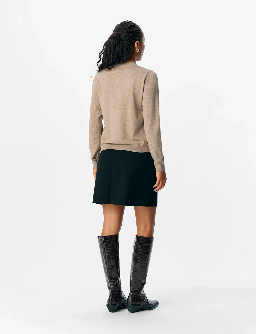 Object - OBJLISA MW MINI SKIRT NOOS - korte nederdele - black - 2