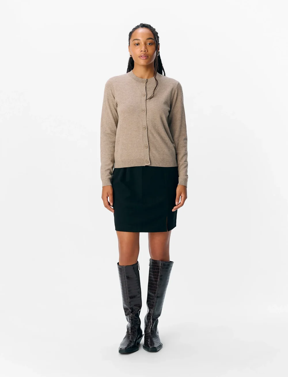 Object - OBJLISA MW MINI SKIRT NOOS - korte nederdele - black - 3