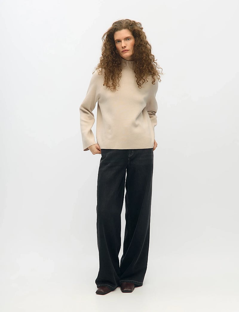 Object - OBJREYNARD HIGH NECK PULLOVER NOOS - striktrøjer - silver gray - 2