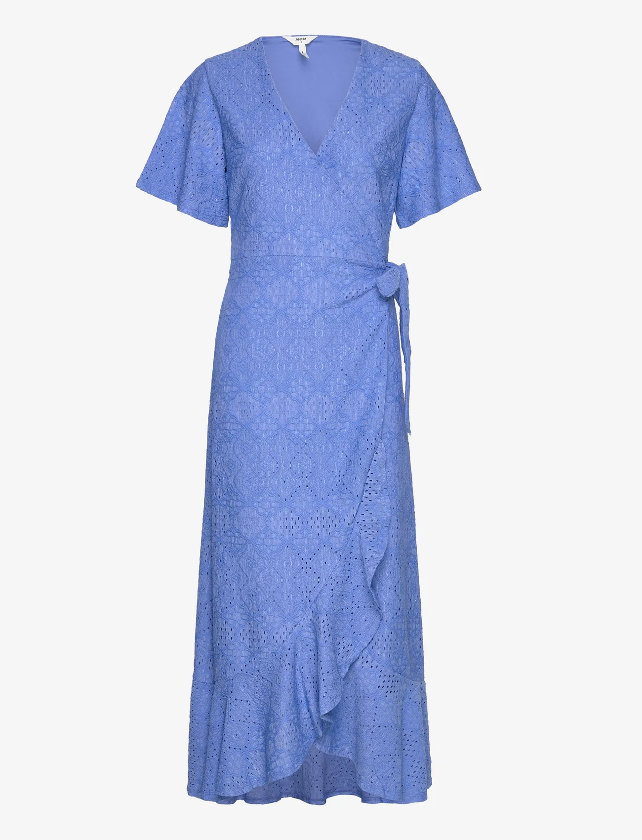 Object - OBJFEODORA S/S WRAP DRESS 127 - maxi dresses - provence - 0