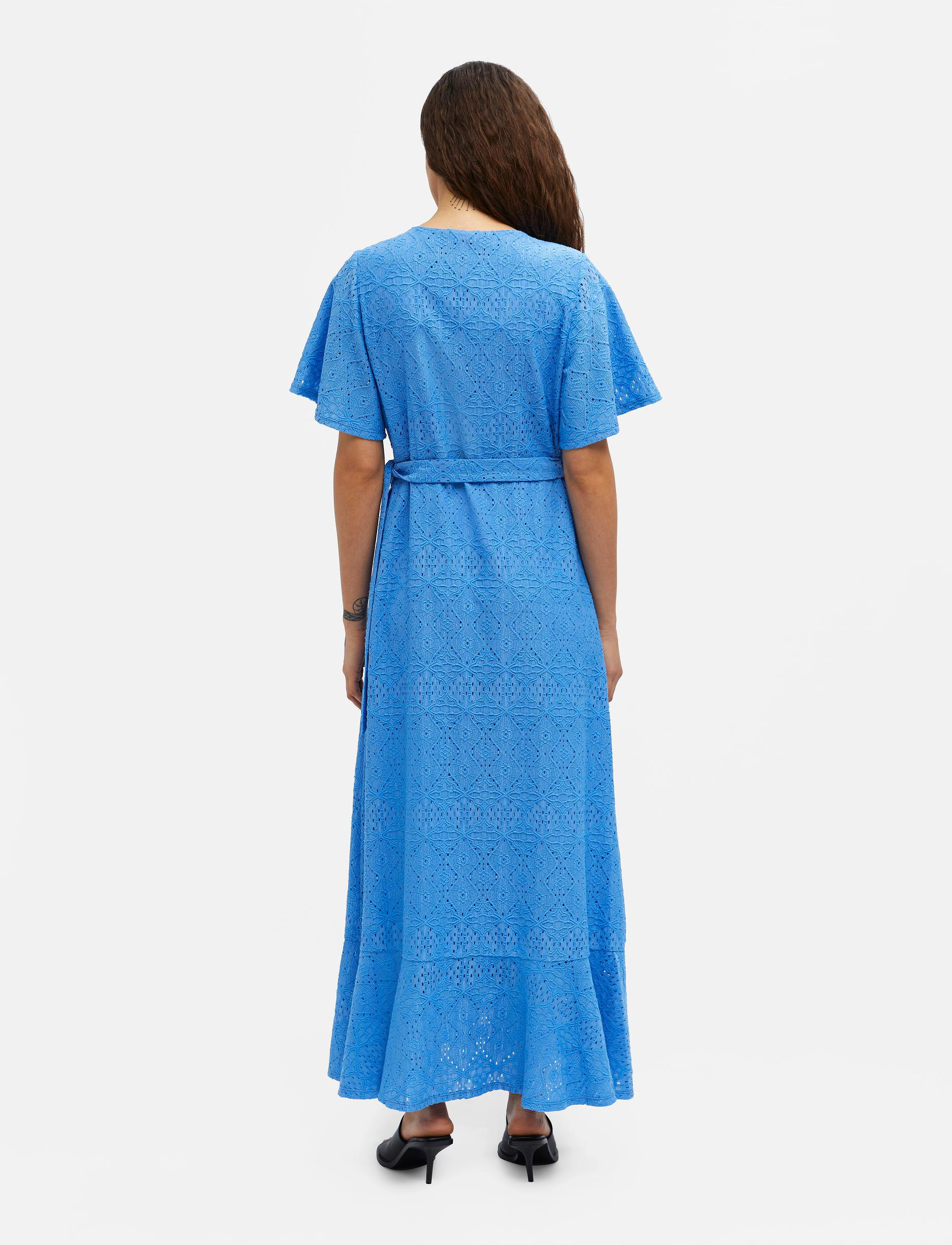 Object - OBJFEODORA S/S WRAP DRESS 127 - omlottklänningar - provence - 3