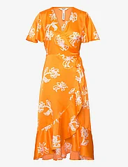 Object - OBJISSY PAPAYA S/S MIDI WRAP DRESS 127 - feestelijke kleding voor outlet-prijzen - bright marigold - 0