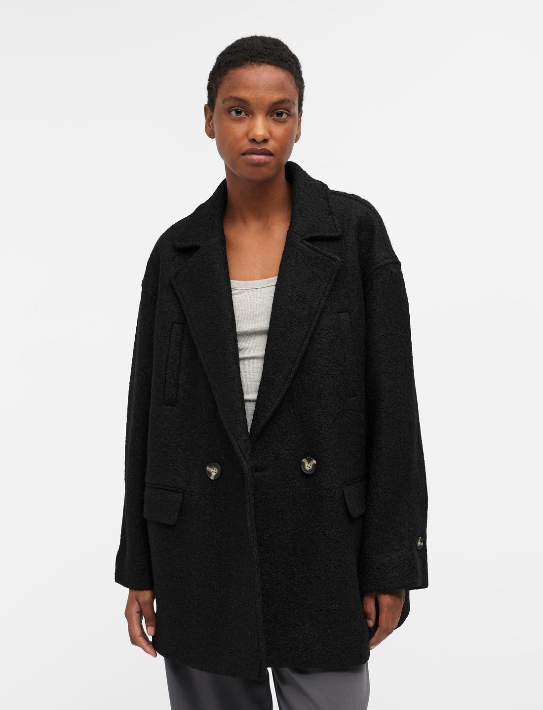 Oversized sales short coat
