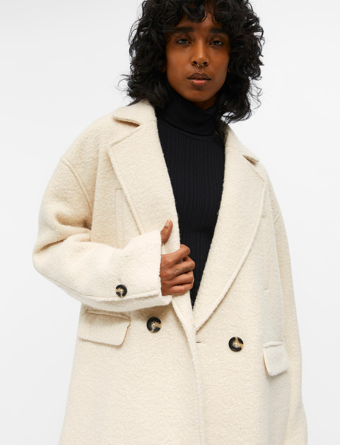 Short oversized coat best sale