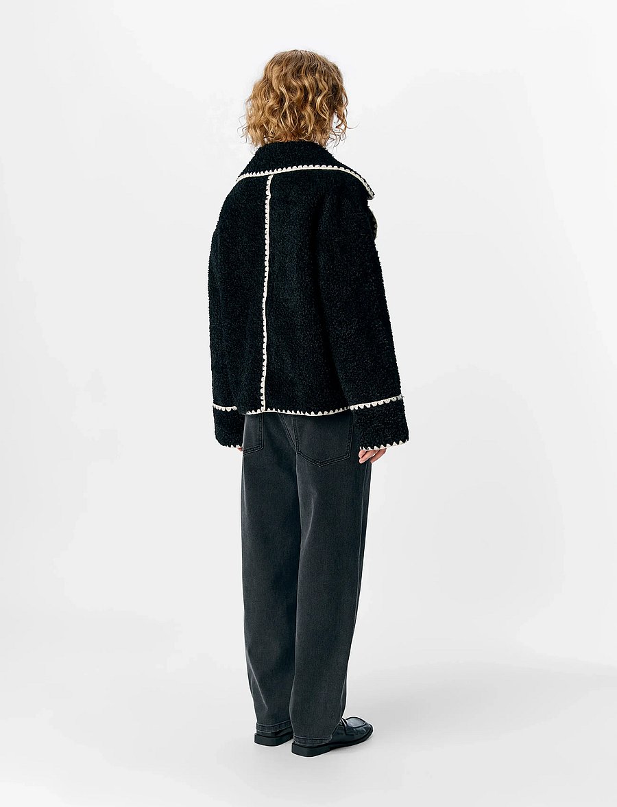 Object - OBJSHIREN JACKET REP - kunstpelz - black - 2