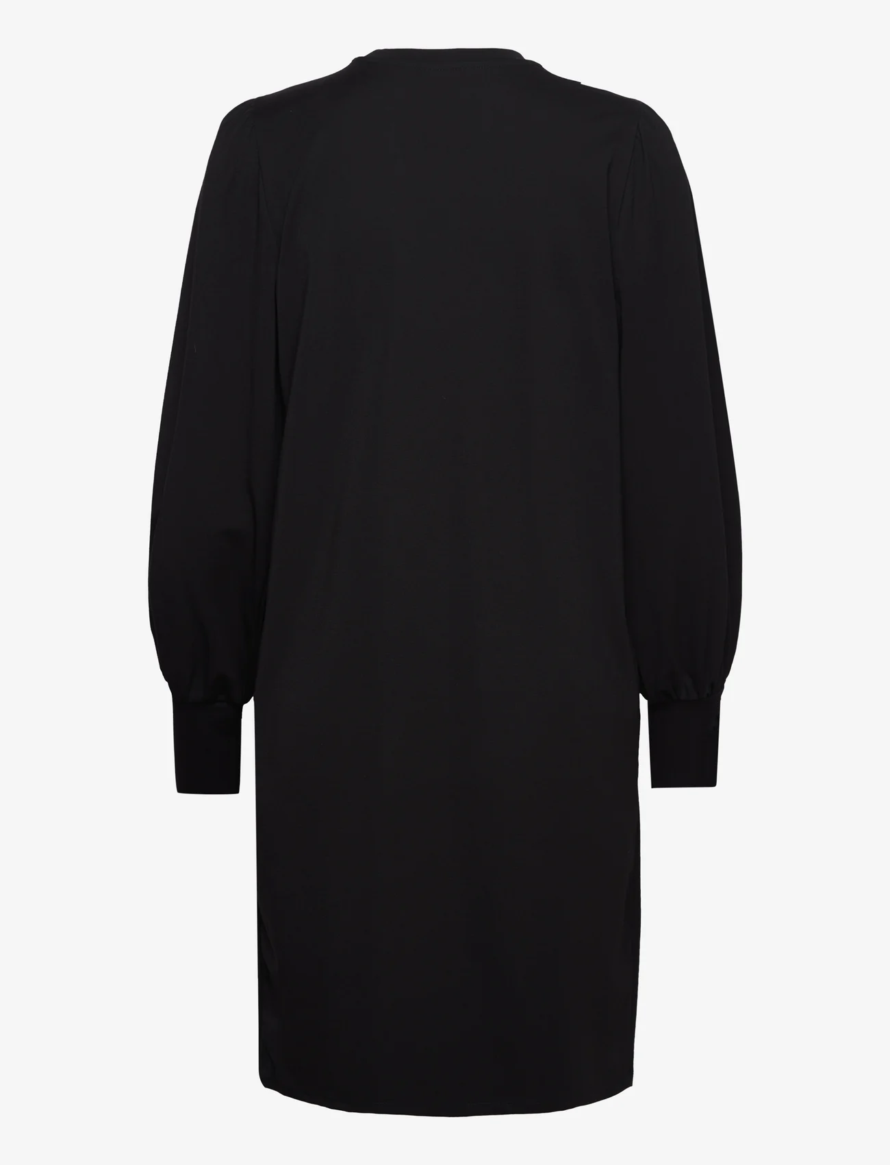 Object - OBJCAROLINE L/S DRESS - sweatshirt-kjoler - black - 1