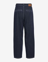 Object - OBJMOJI LEA LW NARROW ANKLE JEANS 129 - brede jeans - dark blue denim - 1